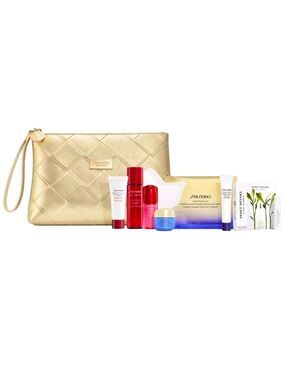 Shiseido Vital Perfection Uplifting Firming Miniatures Set Pouch Cosmetic Bag